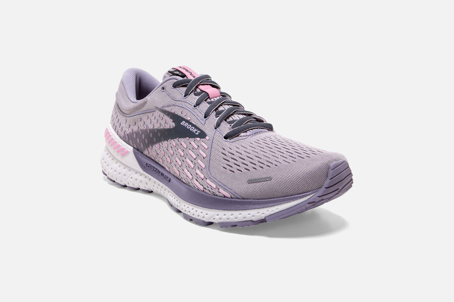 Brooks Adrenaline GTS 21 Road Running Shoes - Womens - Pink - ZW4970258